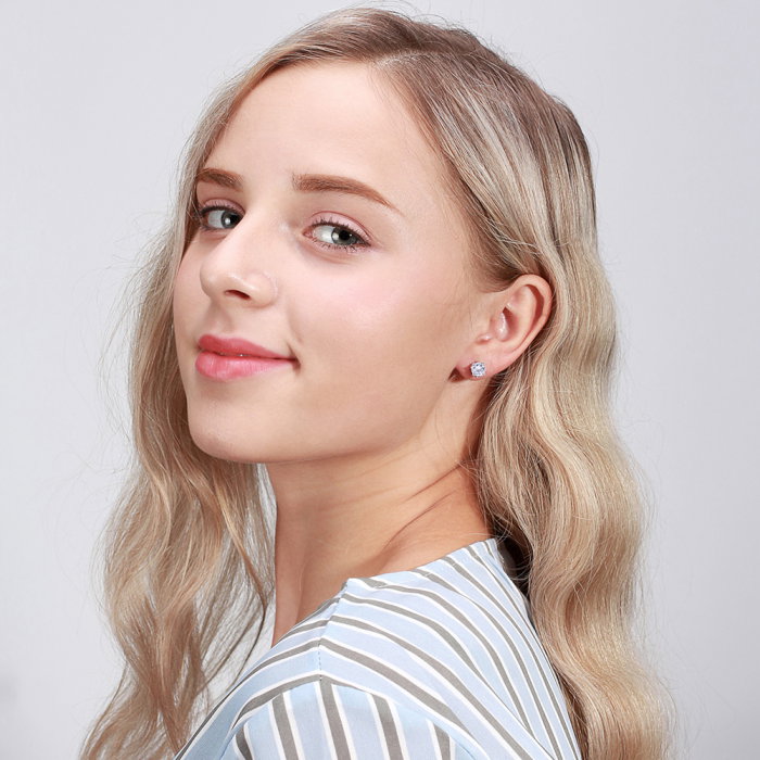 Cercei argint 925 placati cu rodiu cu zirconiu [3]