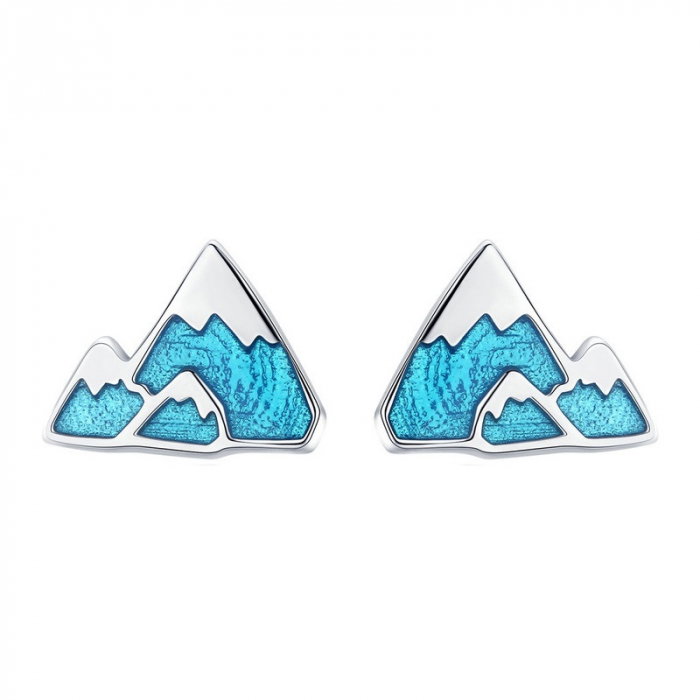 Cercei argint aer de munte placati cu rodiu [1]