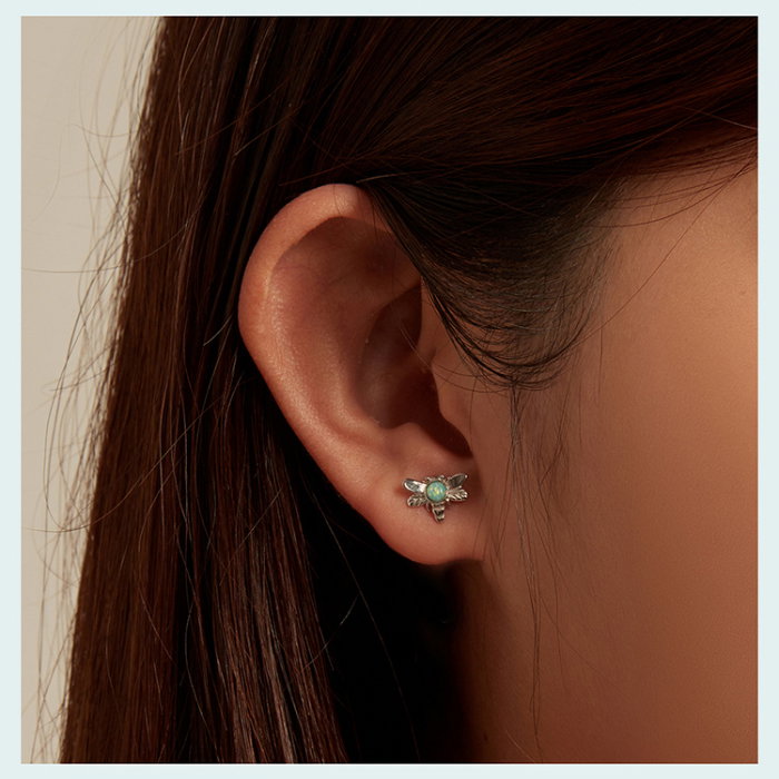 Cercei argint albinute de opal [9]