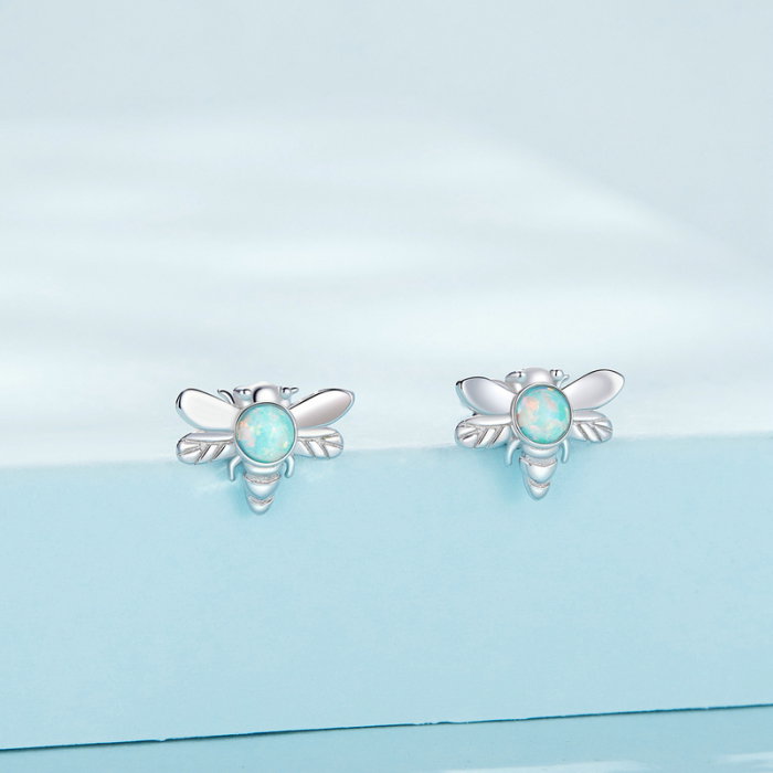 Cercei argint albinute de opal [5]