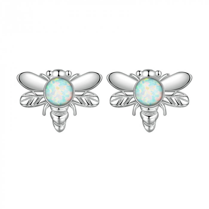 Cercei argint albinute de opal [1]