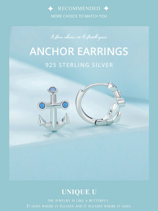 Cercei argint ancora [15]