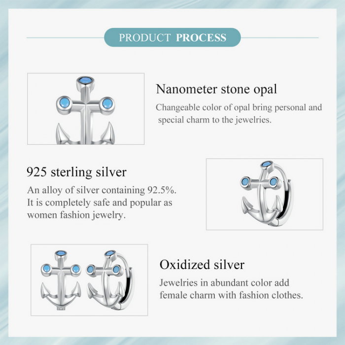 Cercei argint ancora [12]