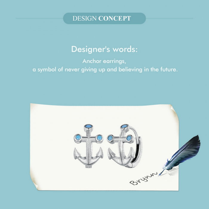 Cercei argint ancora [9]