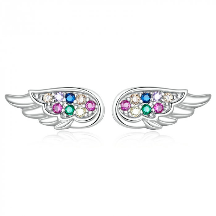 Cercei argint aripi cu zirconii [1]