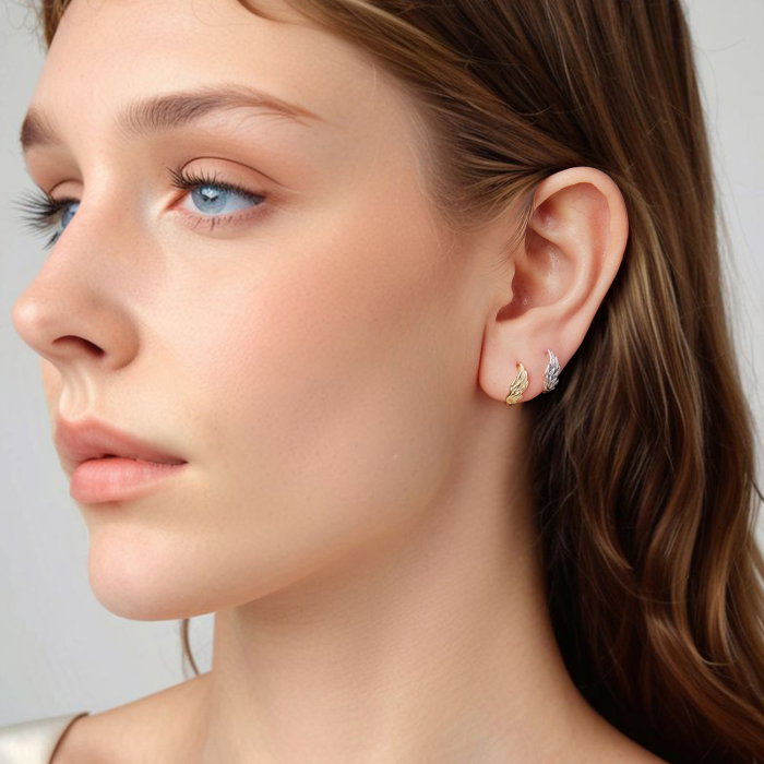 Cercei argint Aripi de Inger [10]