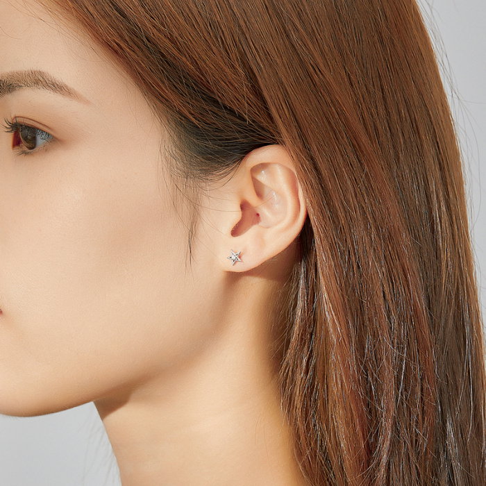 Cercei argint asimetrici cu Luna si Stele [7]