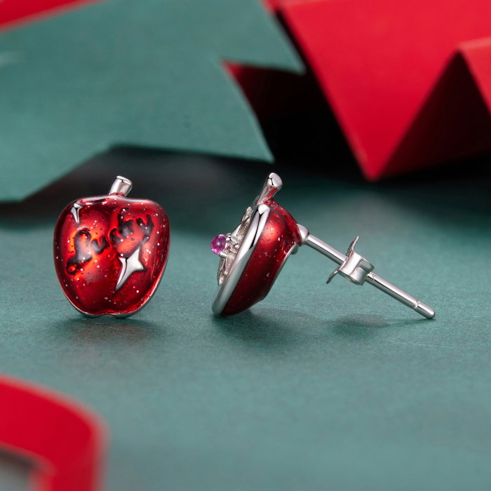 Cercei argint asimetrici mar norocos cu surub si Spinel sintetic [11]