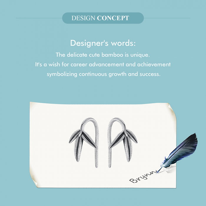 Cercei argint bambus [14]