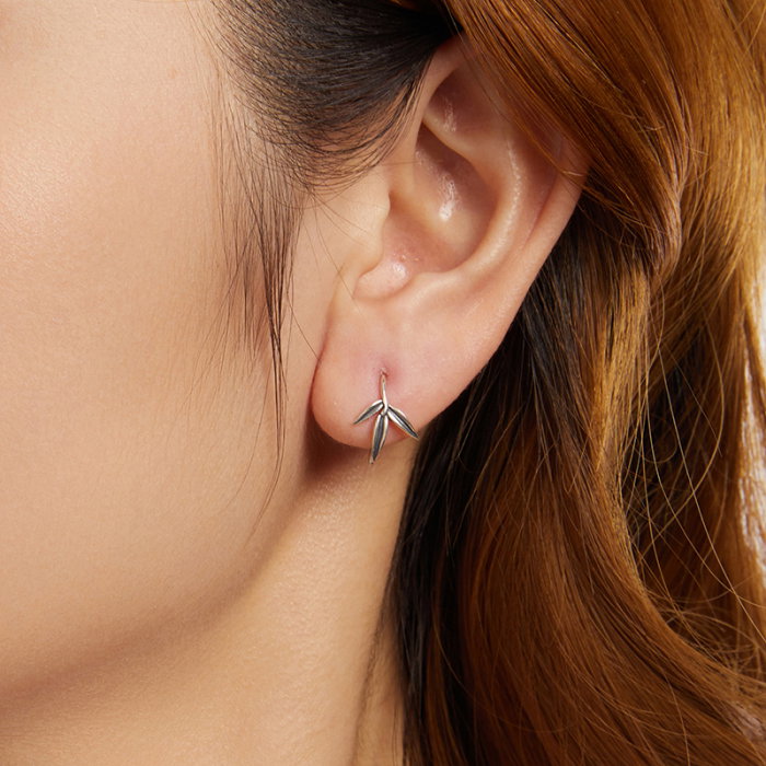 Cercei argint bambus [8]