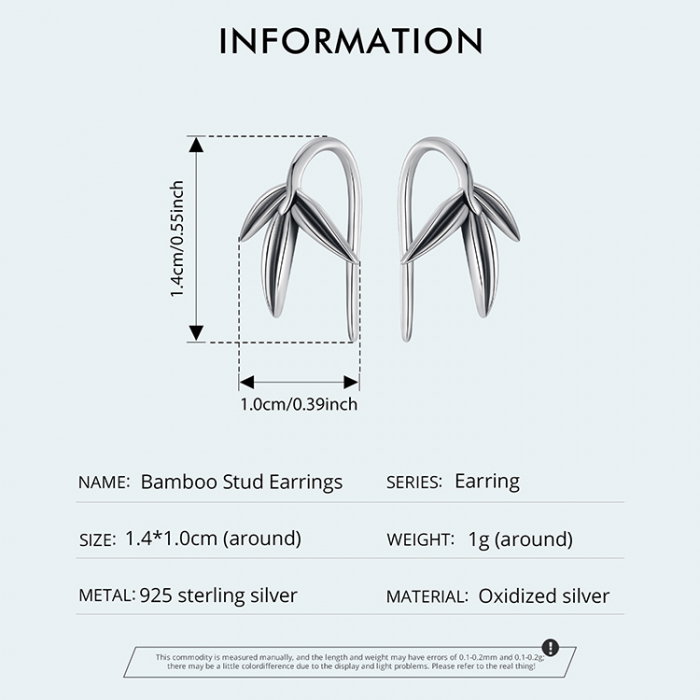 Cercei argint bambus [10]