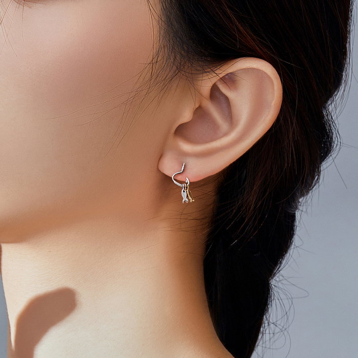 Cercei argint carlig cu trei pestisori [3]