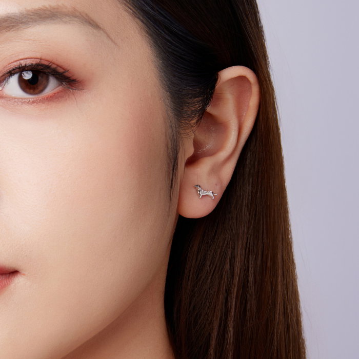 Cercei argint catei Teckel [8]