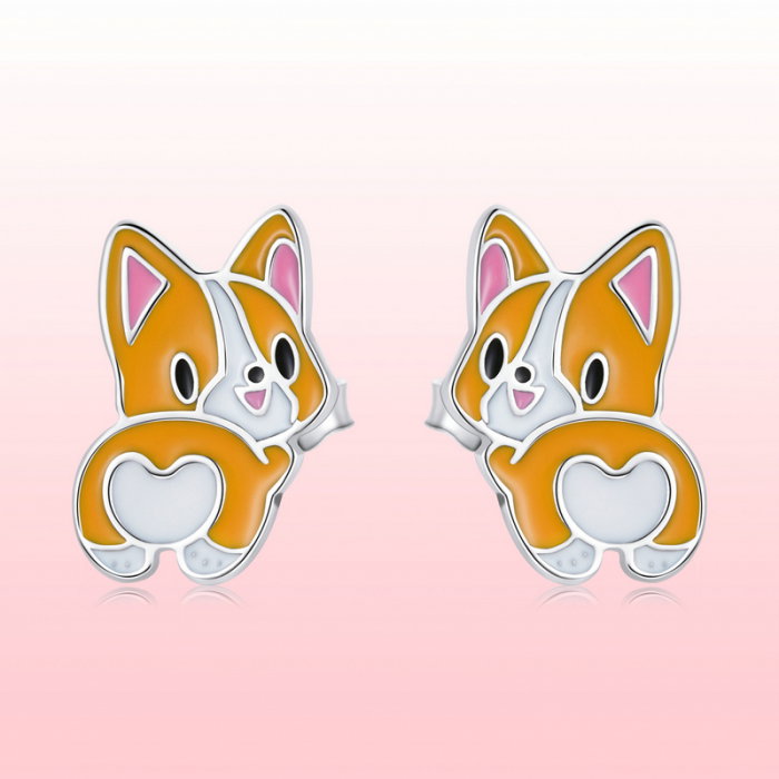 Cercei argint catelusi Corgi [7]