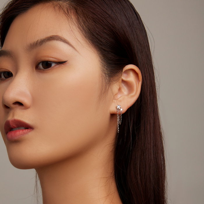 Cercei argint cicuras cu stelute [2]