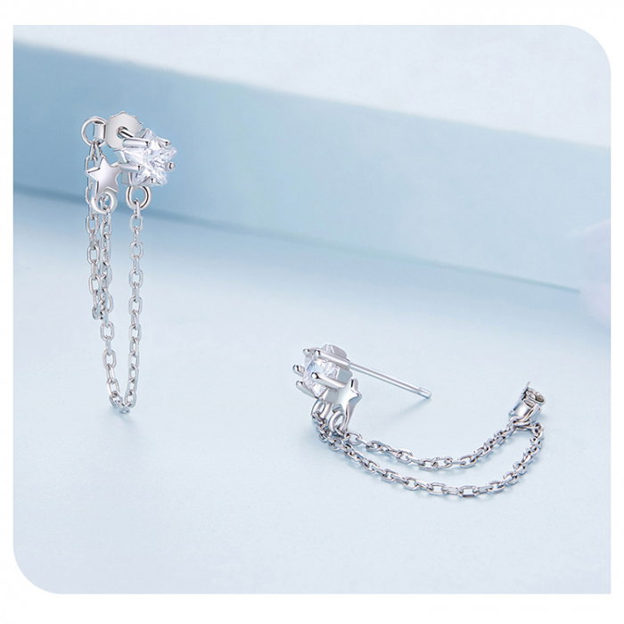 Cercei argint cicuras cu stelute [9]