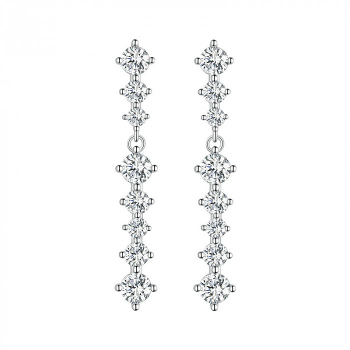 Cercei argint ciucurasi de zirconiu [1]