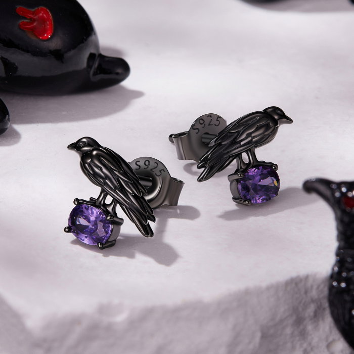 Cercei argint corb cu surub si Zirconia [5]