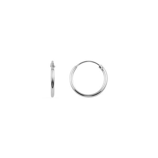 Cercei argint creole 12 mm, simpli [1]