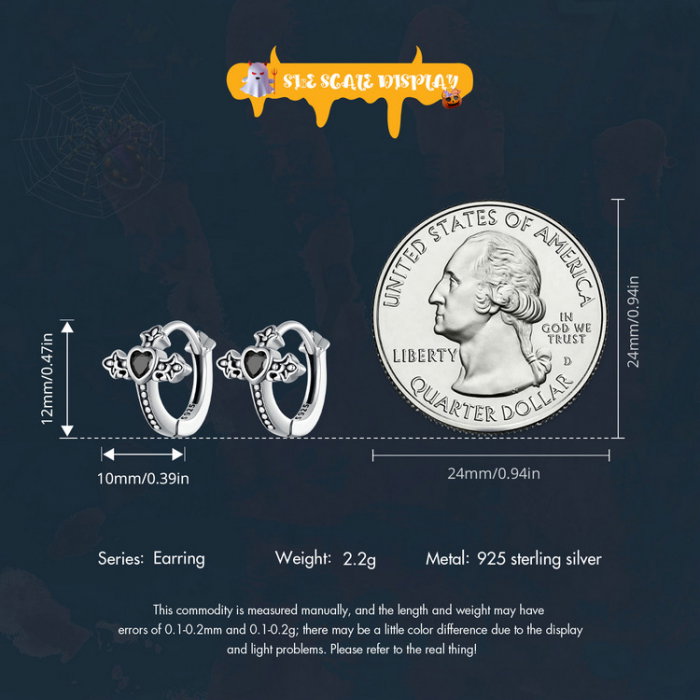 Cercei argint cruce si inima [7]