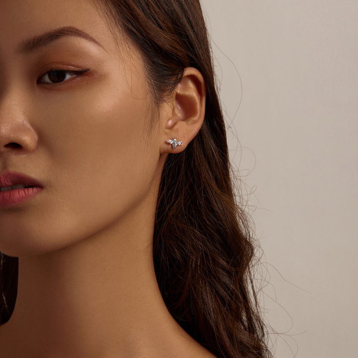 Cercei argint cu albinute colorate [4]