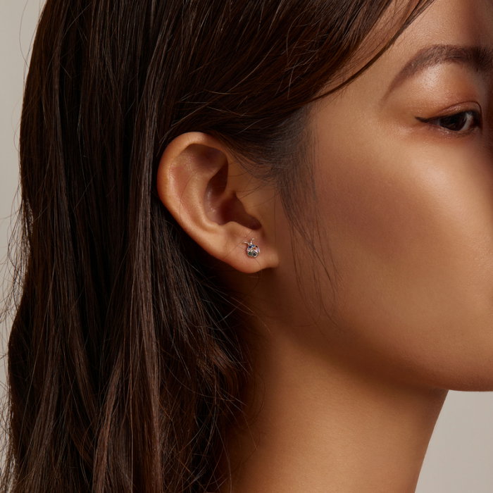 Cercei argint cu gargarite multicolore [6]