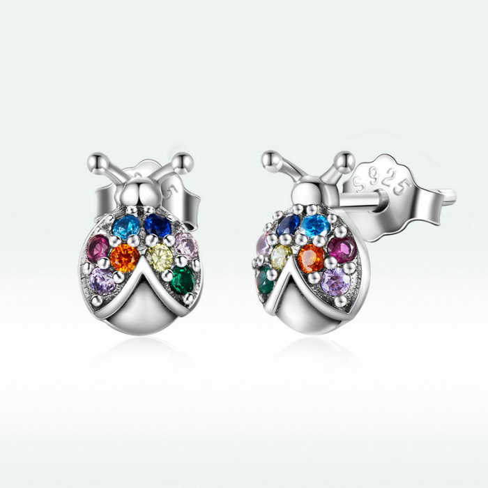 Cercei argint cu gargarite multicolore [10]