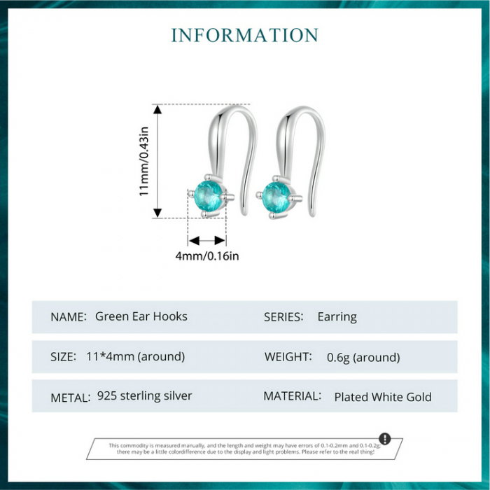 Cercei argint cu carlig si cristale [10]