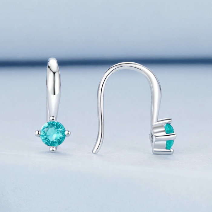 Cercei argint cu carlig si cristale [3]