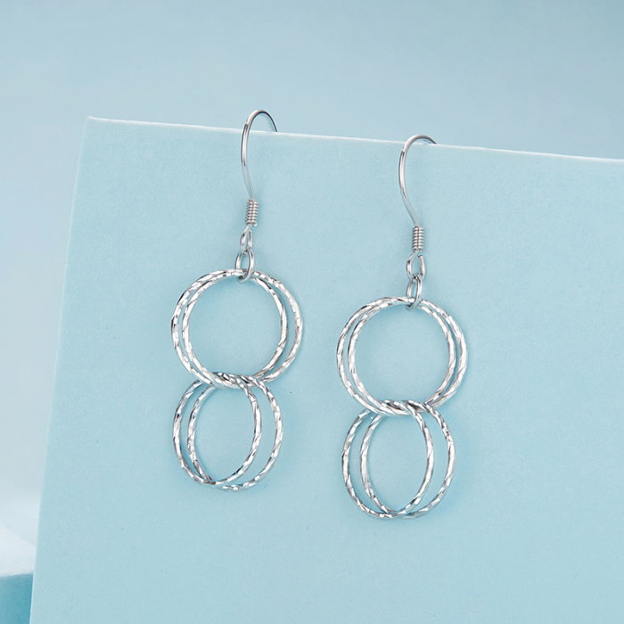 Cercei argint cu cercuri [3]