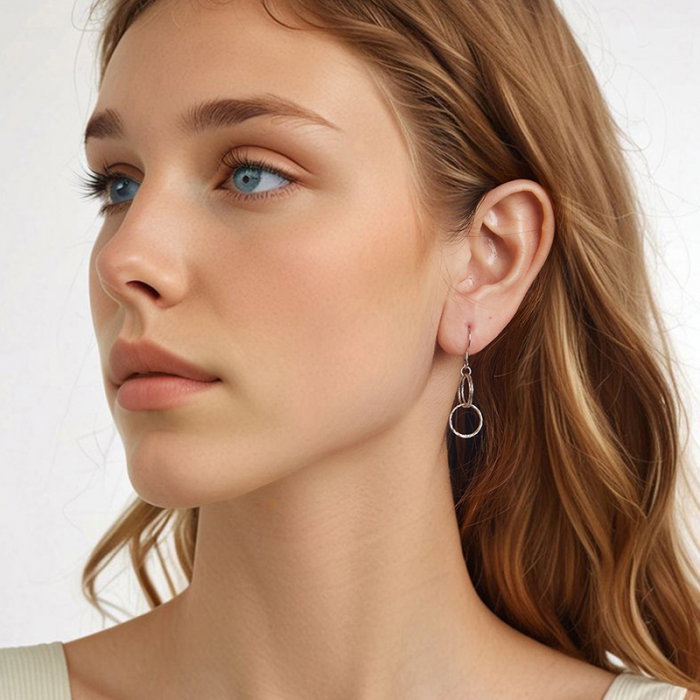 Cercei argint cu cercuri [7]