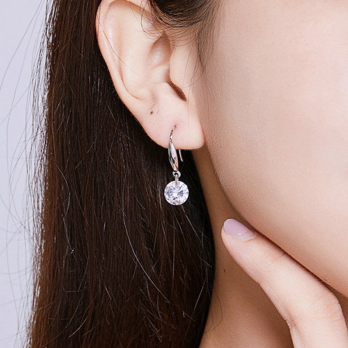 Cercei argint cu cristal stralucitor [4]