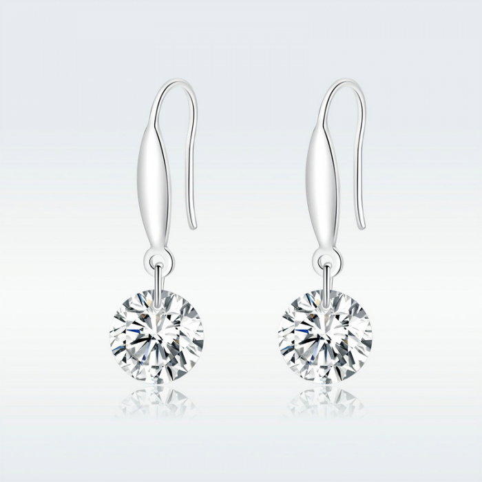 Cercei argint cu cristal stralucitor [9]