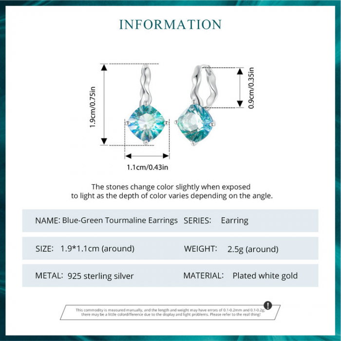 Cercei argint cu cristale albastre [11]