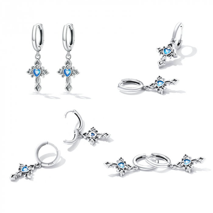 Cercei argint cu cruce vintage [8]