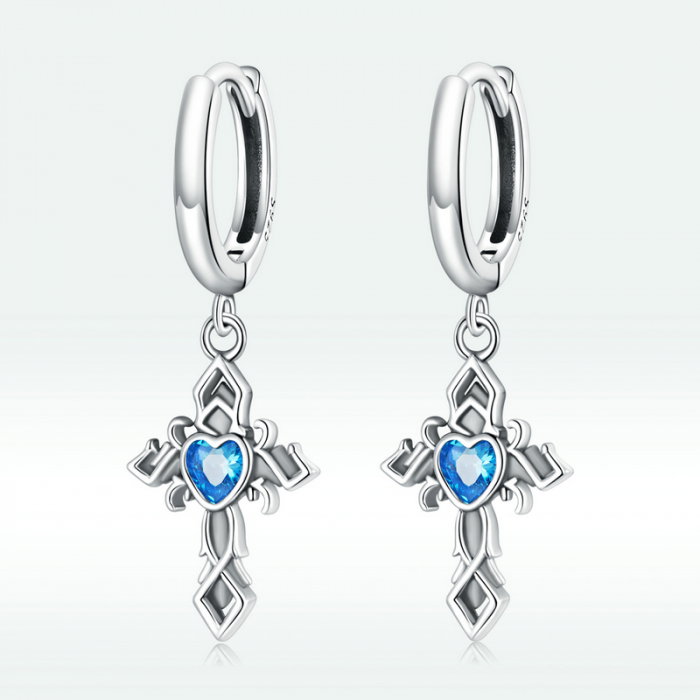 Cercei argint cu cruce vintage [9]