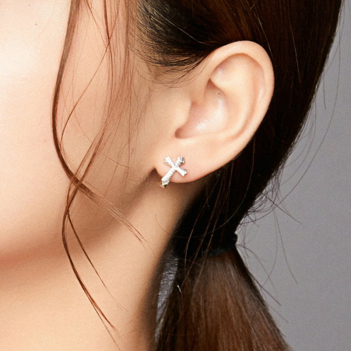 Cercei argint cu cruciulite [4]