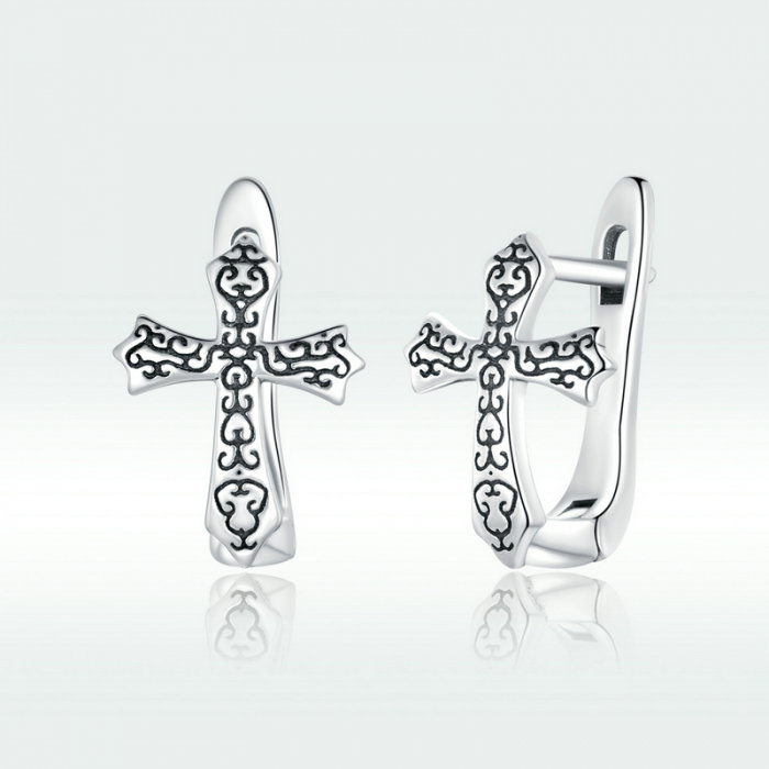 Cercei argint cu cruciulite [8]