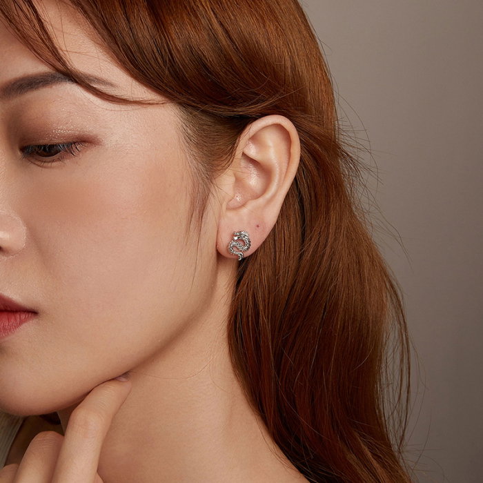 Cercei argint cu dragoni [9]