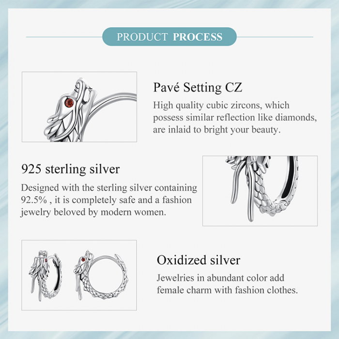 Cercei argint cu Dragoni [15]