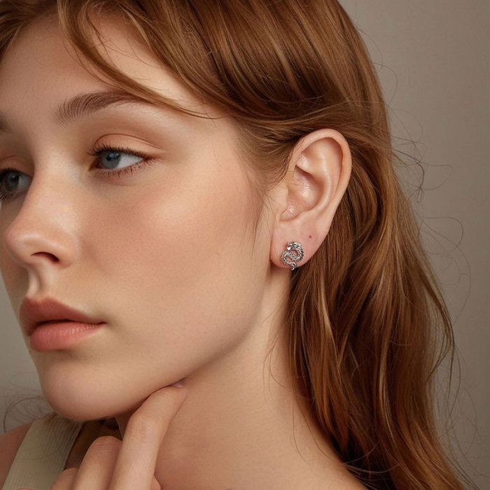 Cercei argint cu dragoni [2]