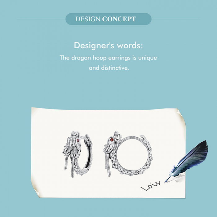 Cercei argint cu Dragoni [16]