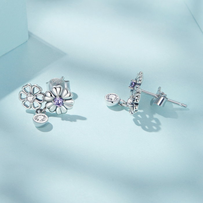 Cercei argint cu flori [3]