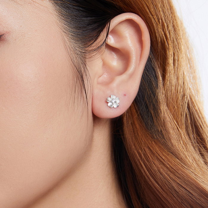 Cercei argint cu flori [12]