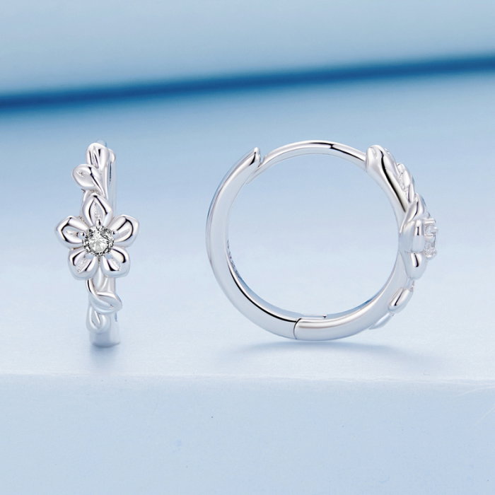 Cercei argint cu flori [3]