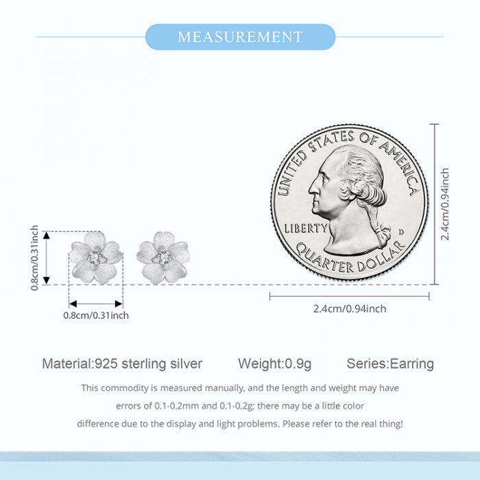 Cercei argint cu flori [10]