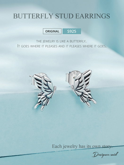 Cercei argint cu fluturasi [14]