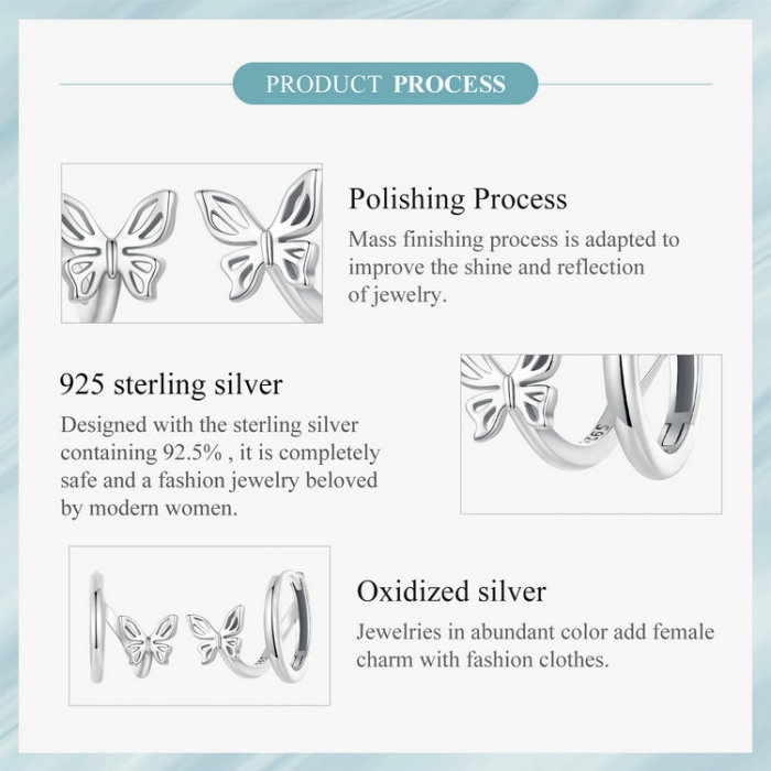 Cercei argint cu fluturasi [11]