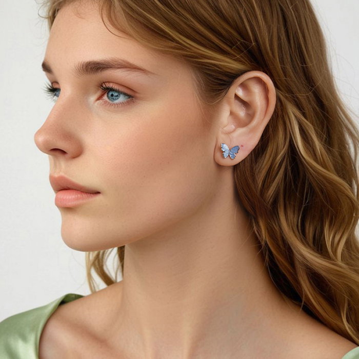 Cercei argint cu fluturasi [4]