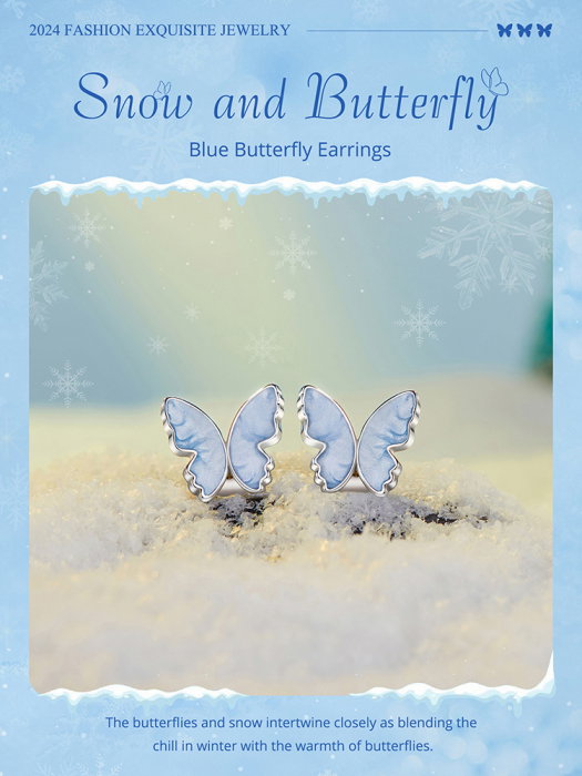 Cercei argint cu fluturasi [21]